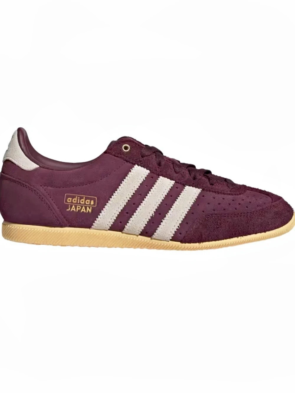 NWT adidas Japan Cream White Burgundy Suede Gum Sole 8.5 Japan Sneakers